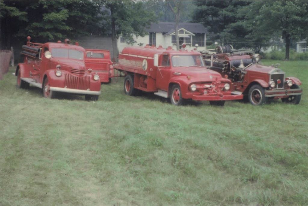 Shades of days past: old apparatus on display.